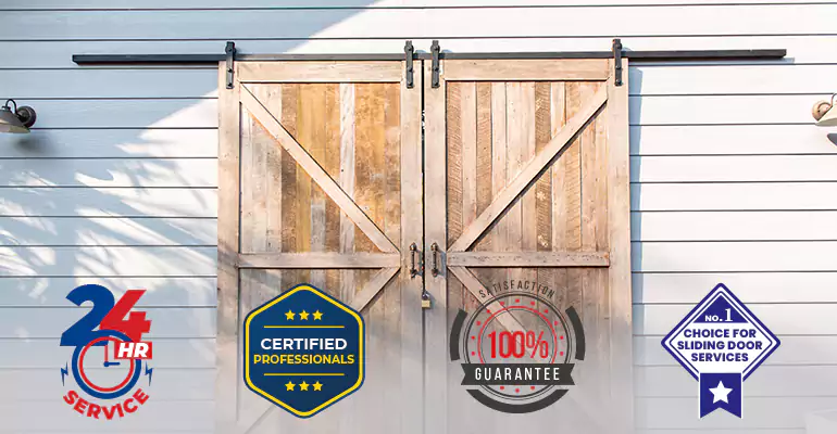 Commercial Barn Door Repair in Weston