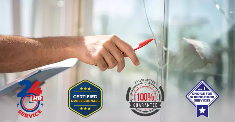 Sliding Glass Door Track Repair in Weston