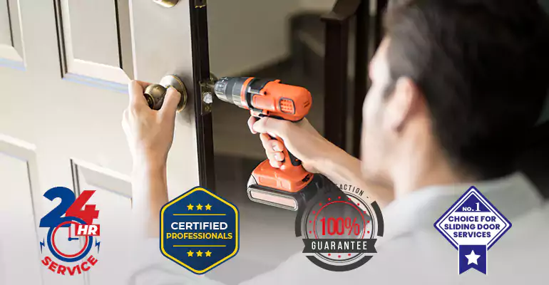 Sliding Wood Door Repair in Weston